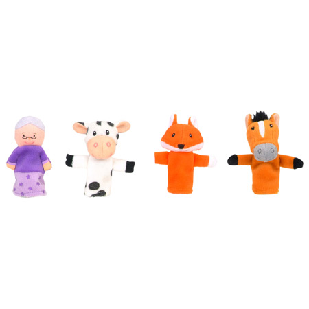 Gingerbread Man Finger Puppets